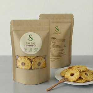 Dứa Sấy dẻo Sây Sắc Sấy Ngon Tự Nhiên 100% Việt Nam