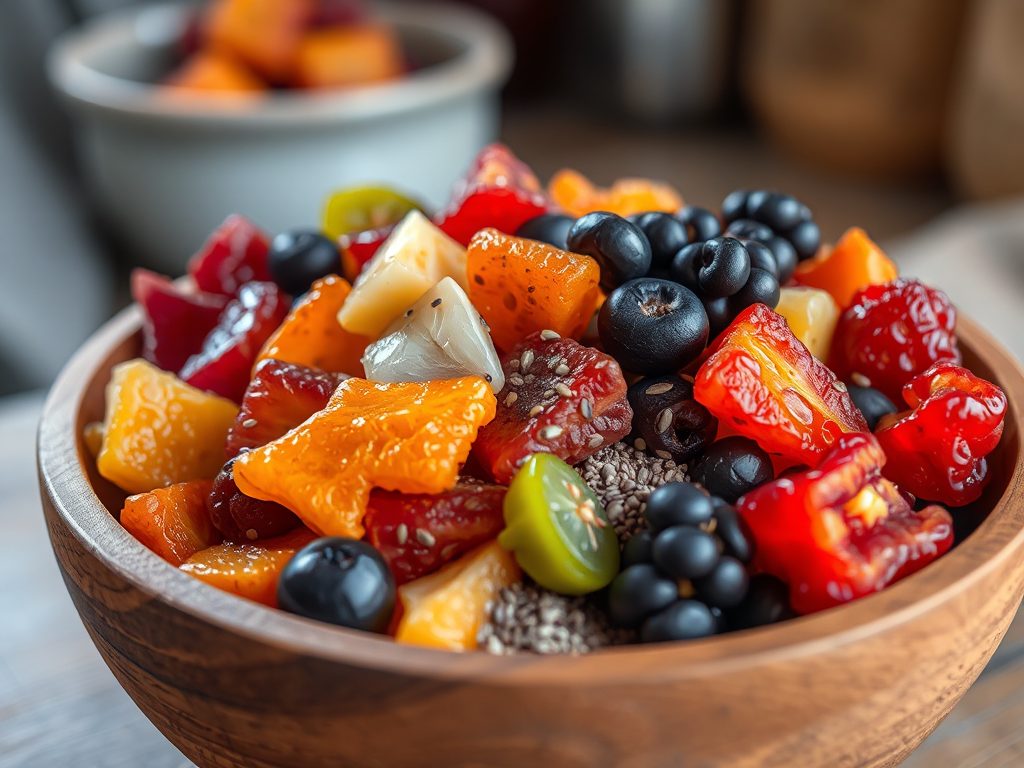 Trái cây sấy mix với hạt chia thế nào để dễ ăn và cân bằng hơn